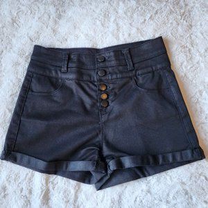 Tinseltown High waisted Shorts- Color Black - Size